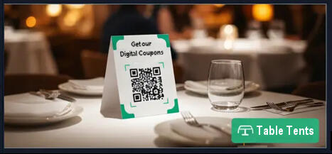 Display on Table Tents